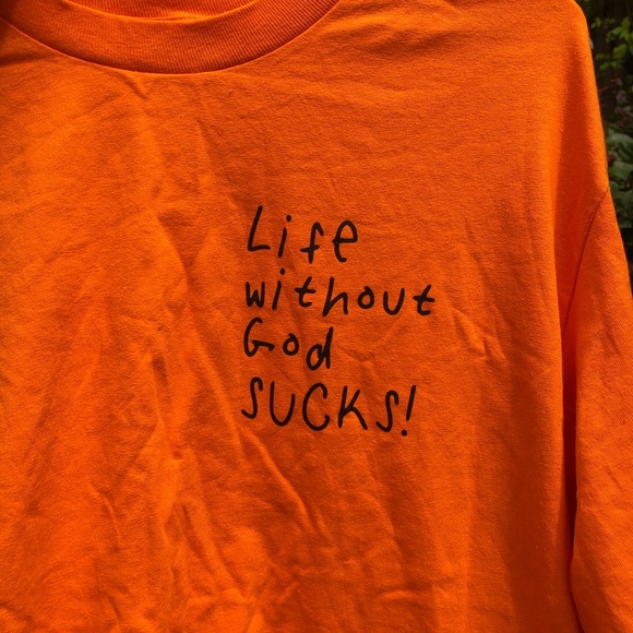 Medium Life Without God Sucks Shirt 
